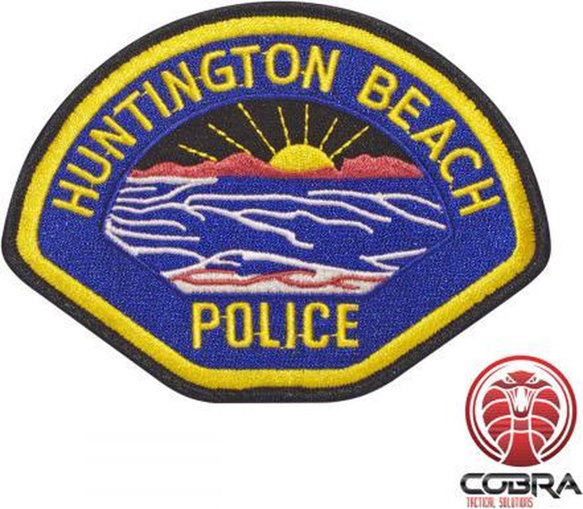 Huntington Beach Police geborduurde patch embleem | Strijkpatch embleemes | Military Airsoft